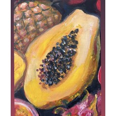 Tropical Fruits - Juicy Still Life. Oil painting on canvas 30*40 см 